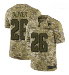 Atlanta Falcons 26 Isaiah Oliver Camo Stitched Football Limited 2018 Salute To Service Jersey