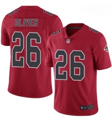 Atlanta Falcons 26 Isaiah Oliver Red Stitched Football Limited Rush Jersey Atlanta Falcons 26 Isaiah Oliver Red Stitched Football Limited Rush Jersey