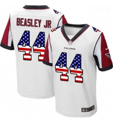 Atlanta Falcons 44 Vic Beasley Elite White Road USA Flag Fashion NFL Jersey