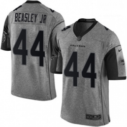 Atlanta Falcons 44 Vic Beasley Limited Gray Gridiron NFL Jersey