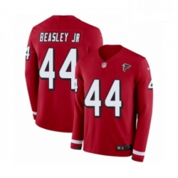 Atlanta Falcons 44 Vic Beasley Limited Red Therma Long Sleeve NFL Jersey
