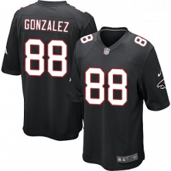 Atlanta Falcons 88 Tony Gonzalez Game Black Alternate NFL Jersey