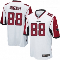 Atlanta Falcons 88 Tony Gonzalez Game White NFL Jersey
