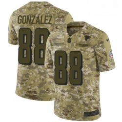 Atlanta Falcons 88 Tony Gonzalez Limited Camo 2018 Salute To Service NFL Jersey