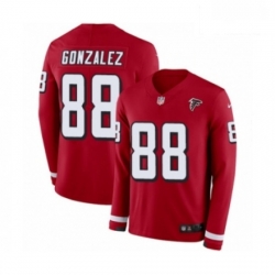 Atlanta Falcons 88 Tony Gonzalez Limited Red Therma Long Sleeve NFL Jersey
