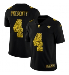 Dallas Cowboys 4 Dak Prescott Leopard Print Fashion Vapor Limited NFL Jersey Black Dallas Cowboys 4 Dak Prescott Leopard Print Fashion Vapor Limited NFL Jersey Black