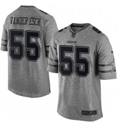 Dallas Cowboys 55 Leighton Vander Esch Limited Gray Gridiron NFL Jersey