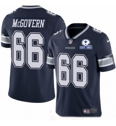 Dallas Cowboys 66 Connor McGovern Navy Blue Team Color Stitched With Established In 1960 Patch NFL Vapor Untouchable Limited Jersey