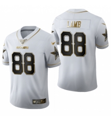 Dallas Cowboys 88 Ceedee Lamb White Gold 100th Season Vapor Untouchable Limited Jersey