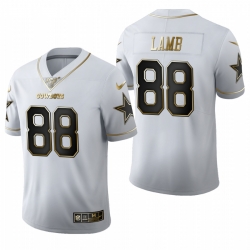 Dallas Cowboys 88 Ceedee Lamb White Gold 100th Season Vapor Untouchable Limited Jersey