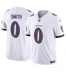 Baltimore Ravens 0 Roquan Smith White 2023 F U S E Vapor Limited Football Jersey