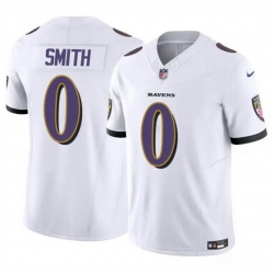Baltimore Ravens 0 Roquan Smith White 2023 F U S E Vapor Limited Football Jersey