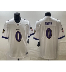 Baltimore Ravens 0 Roquan Smith White Vapor Untouchable Limited Football Jersey