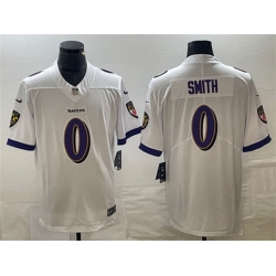 Baltimore Ravens 0 Roquan Smith White Vapor Untouchable Limited Football Jersey