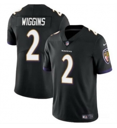 Baltimore Ravens 2 Nate Wiggins Black Vapor Limited Football Jersey
