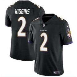 Baltimore Ravens 2 Nate Wiggins Black Vapor Limited Football Jersey
