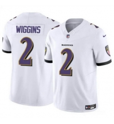 Baltimore Ravens 2 Nate Wiggins White F U S E Vapor Limited Football Jersey