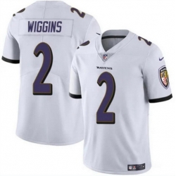 Baltimore Ravens 2 Nate Wiggins White Vapor Limited Football Jersey