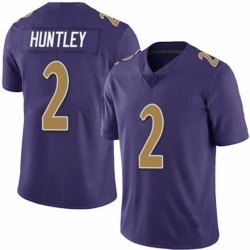 Baltimore Ravens 2 Tyler Huntley Purple Legend Rush Limited Jersey
