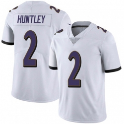 Baltimore Ravens 2 Tyler Huntley White Vapor Untouchable Limited Jersey
