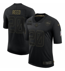 Baltimore Ravens 20 Ed Reed Black 2020 Salute To Service Limited Jersey