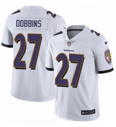 Baltimore Ravens 27 J K Dobbins White Stitched NFL Vapor Untouchable Limited Jersey