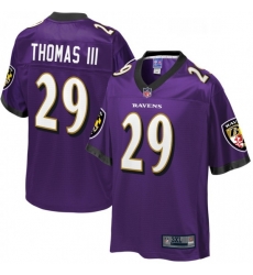 Baltimore Ravens 29 Earl Thomas Purple NFL Pro Line Big Tall Team Player Jersey
