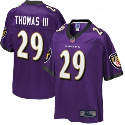 Baltimore Ravens 29 Earl Thomas Purple NFL Pro Line Big Tall Team Player Jersey