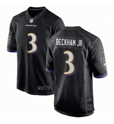 Baltimore Ravens 3 Odell Beckham Jr Black NFL Vapor Limited Jerseys