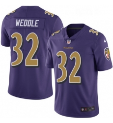 Baltimore Ravens 32 Eric Weddle Limited Purple Rush Vapor Untouchable NFL Jersey