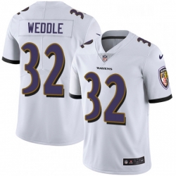 Baltimore Ravens 32 Eric Weddle White Vapor Untouchable Limited Player NFL Jersey
