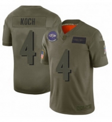Baltimore Ravens 4 Sam Koch Limited Camo 2019 Salute To Service Football Jersey