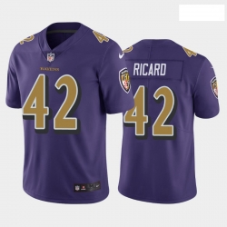 Baltimore Ravens 42 Patrick Ricard Limited Purple Team Rush Jersey
