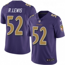 Baltimore Ravens 52 Ray Lewis Limited Purple Rush Vapor Untouchable NFL Jersey