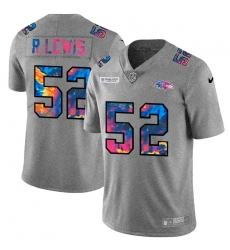 Baltimore Ravens 52 Ray Lewis Multi Color 2020 NFL Crucial Catch NFL Jersey Greyheather