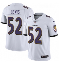 Baltimore Ravens 52 Ray Lewis White Vapor Untouchable Limited Player NFL Jersey