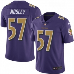 Baltimore Ravens 57 CJ Mosley Limited Purple Rush Vapor Untouchable NFL Jersey