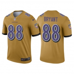 Baltimore Ravens 88 Dez Bryant Inverted Gold Legend Jersey