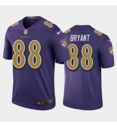 Baltimore Ravens 88 Dez Bryant Purple Gold Rush Jersey
