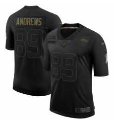 Baltimore Ravens 89 Mark Andrews Black 2020 Salute To Service Limited Jersey