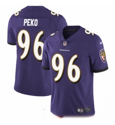 Baltimore Ravens 96 Domata Peko Sr Purple Team Color Stitched NFL Vapor Untouchable Limited Jersey