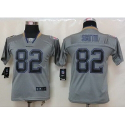 Women's Baltimore Ravens 82 Torrey Smith Grey Lights Out Elite NFL Jerseys