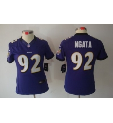 Women's Baltimore Ravens 92 Haloti Ngata Purple Limited Jerseys