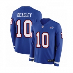 Buffalo Bills 10 Cole Beasley Limited Royal Blue Therma Long Sleeve Football Jersey