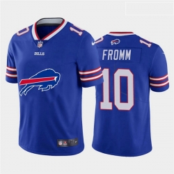 Buffalo Bills 10 Jake Fromm Royal Team Big Logo Vapor Untouchable Limited Jersey