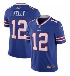 Buffalo Bills 12 Jim Kelly Royal Blue Team Color Vapor Untouchable Limited Player NFL Jersey