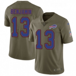 Buffalo Bills 13 Kelvin Benjamin Limited Olive 2017 Salute To Service NFL Jersey