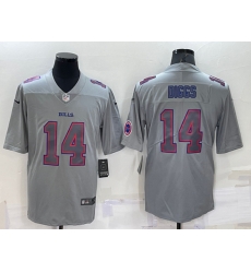 Buffalo Bills 14 Stefon Diggs Grey With Patch Atmosphere Fashion Stitched Jersey