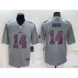 Buffalo Bills 14 Stefon Diggs Grey With Patch Atmosphere Fashion Stitched Jersey