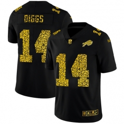 Buffalo Bills 14 Stefon Diggs Leopard Print Fashion Vapor Limited NFL Jersey Black